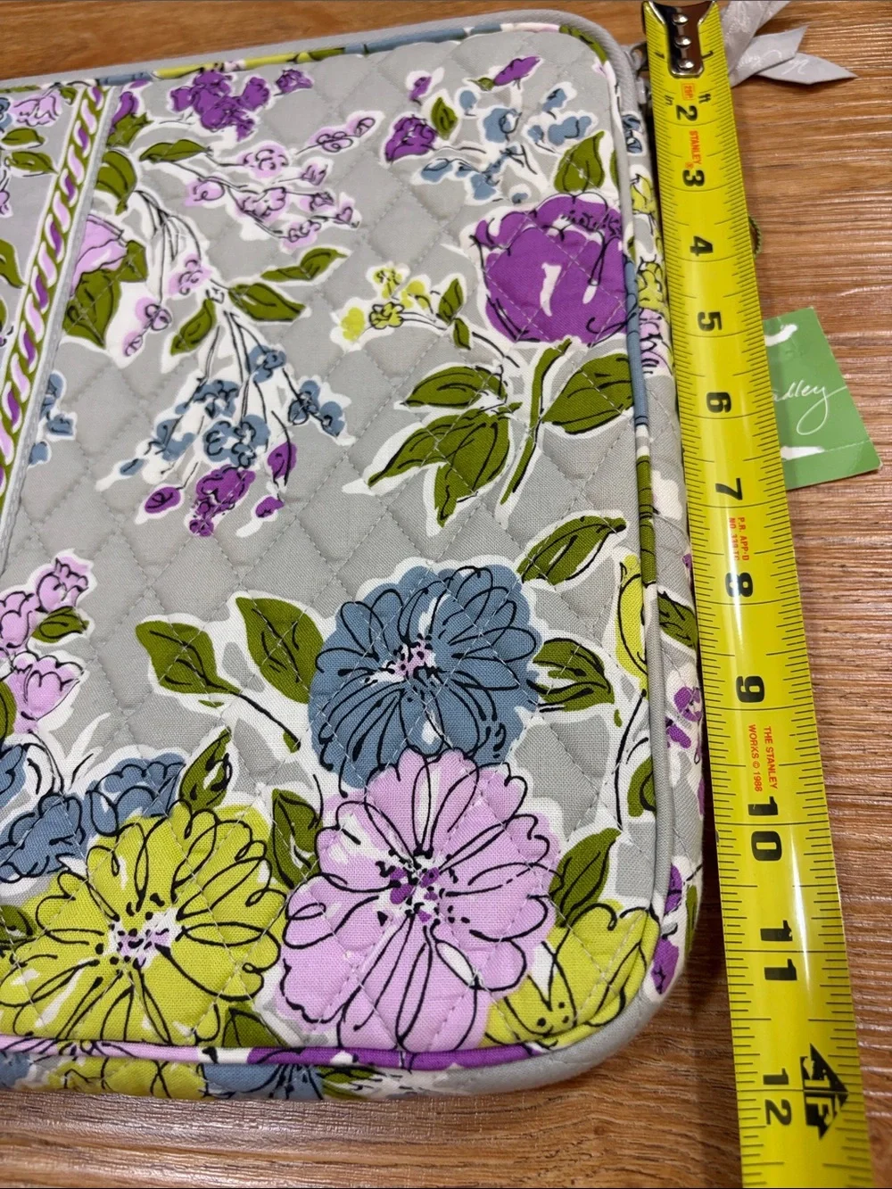 Vera Bradley Floral Quilted Laptop Bag - Watercolor “17” x 12.25”